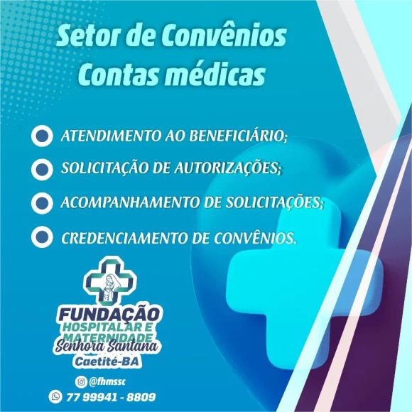 Setor de Convênios e Contas Médicas passa a ter número próprio